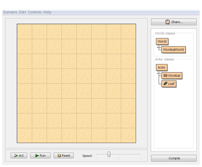 Cenário Principal Greenfoot